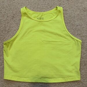 Fleo Women's Vibrant Yellow Crop Top